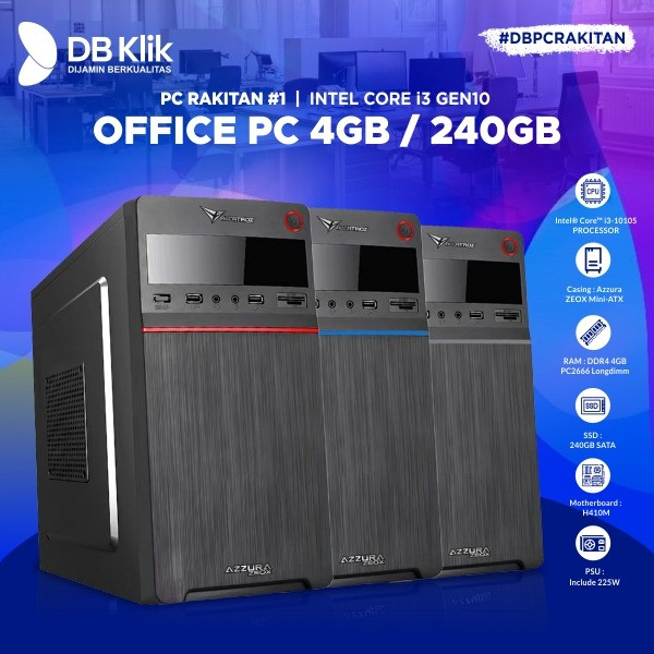 Jual Db Paketan Pc Rakitan Office Intel Core I Gen Original