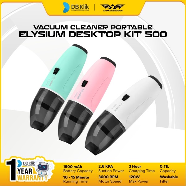 Vacuum Cleaner Elysium Cordless Desktop Kit 500 2.6KPA Nirkabel