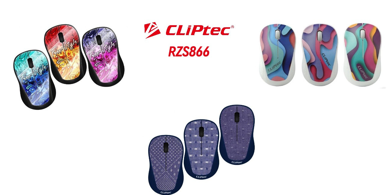 Mouse Wireless Silent Murah Serta Desain Unik, CLIPtec RZS866