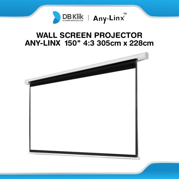 Screen Projector Any-Linx 150" 4:3 305cm x 228cm Wall