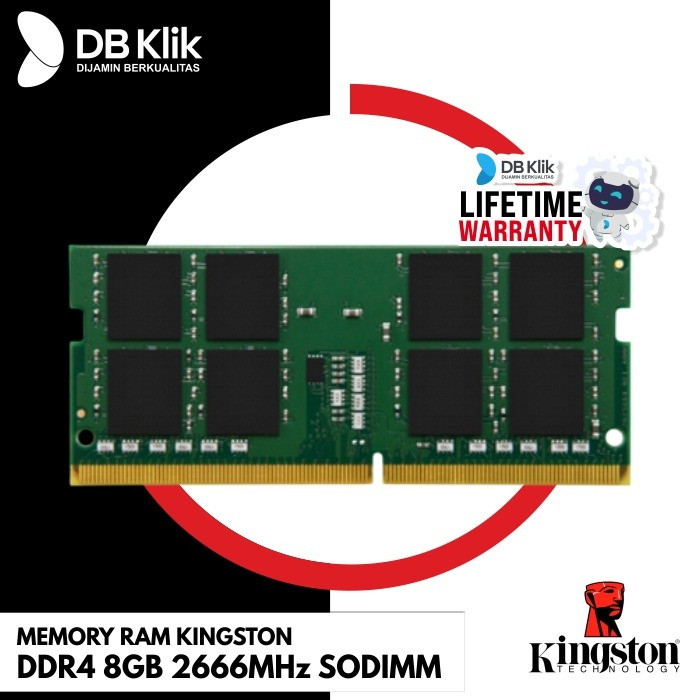 Kingston 8gb Ddr4 2666mhz Sodimm Memory RAM KINGSTON DDR4 8GB