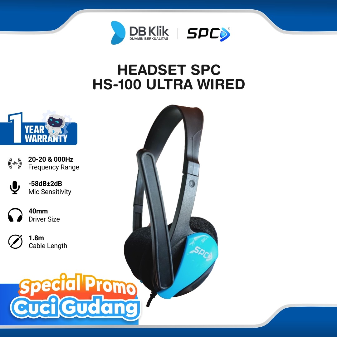 Headset SPC HS-100 Ultra Wired - SPC HS 100 Ultra Gaming Headset