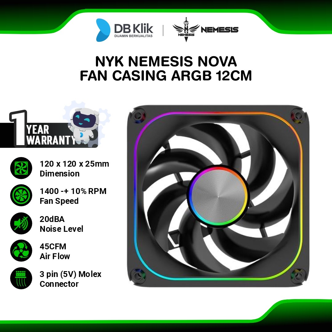 NYK NEMESIS NOVA Fan Casing ARGB 12cm