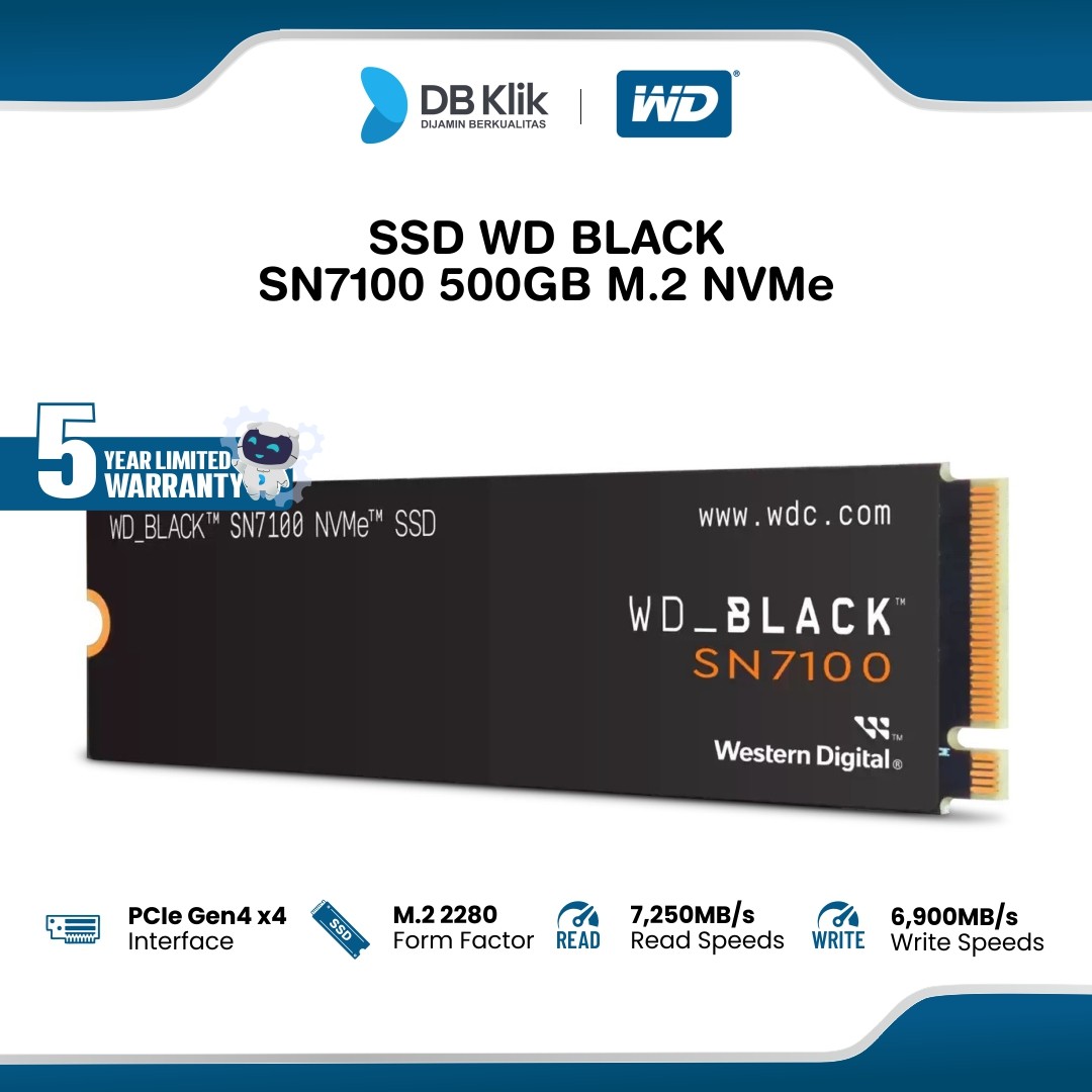 SSD WD BLACK SN7100 500GB M.2 NVMe PCIe Gen 4