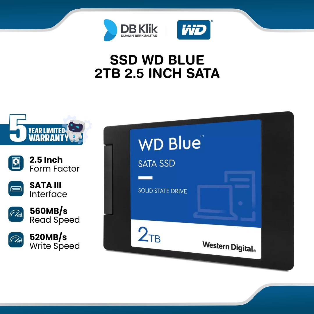 SSD WD BLUE 2TB 2.5 Inch SATA