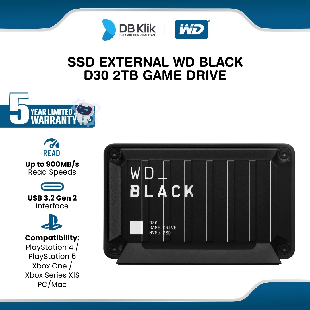 SSD External WD Black D30 2TB Game Drive