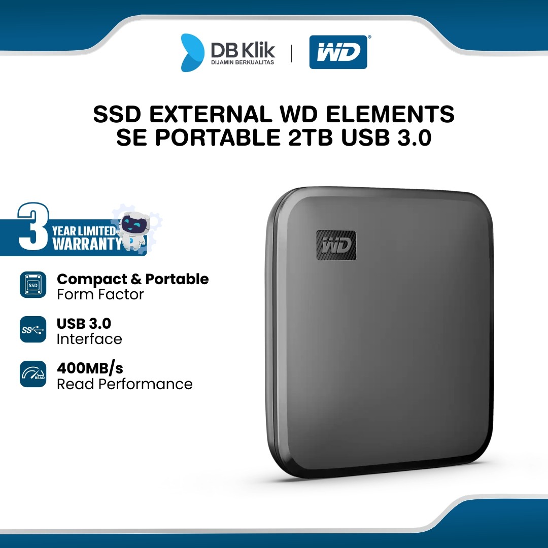 SSD External WD Elements SE Portable 2TB USB 3.0