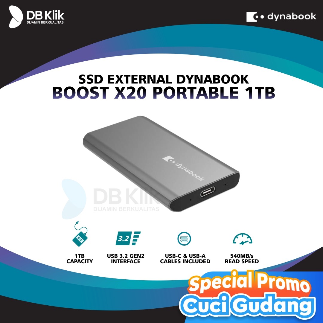 SSD External DYNABOOK Boost X20 Portable 1TB - DYNABOOK X20 1TB