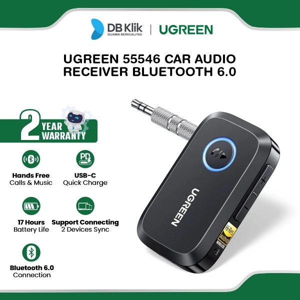 UGreen Car Audio Receiver Bluetooth 6.0 (55546)