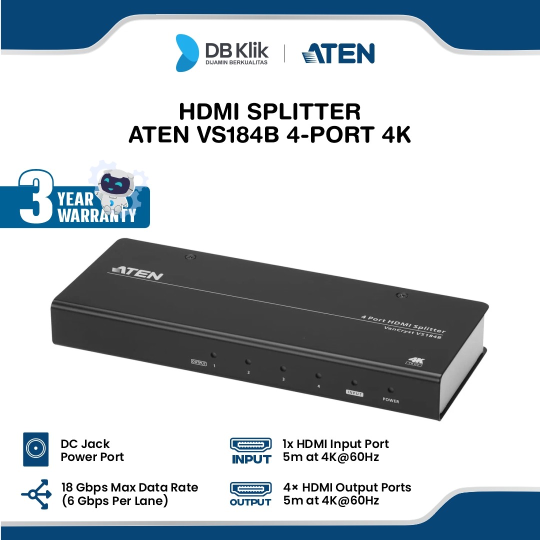 HDMI Splitter ATEN VS184B 4-Port 4K