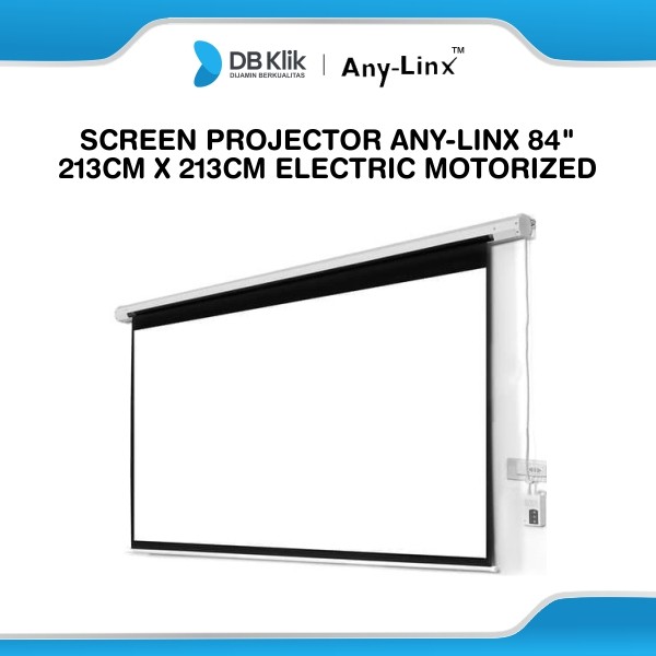Screen Projector Any-Linx 84" 1:1 213cm x 213cm Electric Screen Motorized
