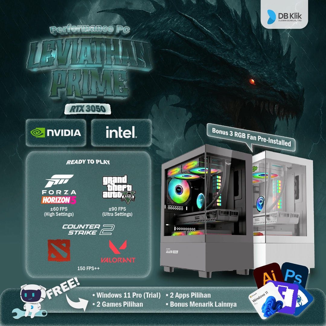 DB Leviathan Prime Performance PC - (RTX 3050)