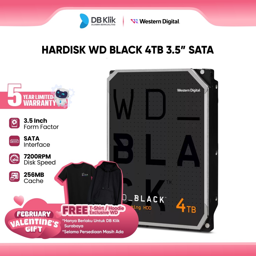 Hardisk WD BLACK 4TB 3.5 Inch SATA