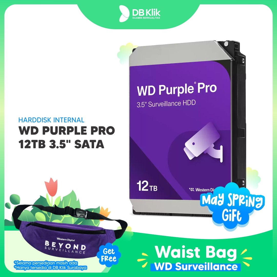 Hardisk WD PURPLE PRO 12TB 3.5 Inch SATA - Surveilance HDD