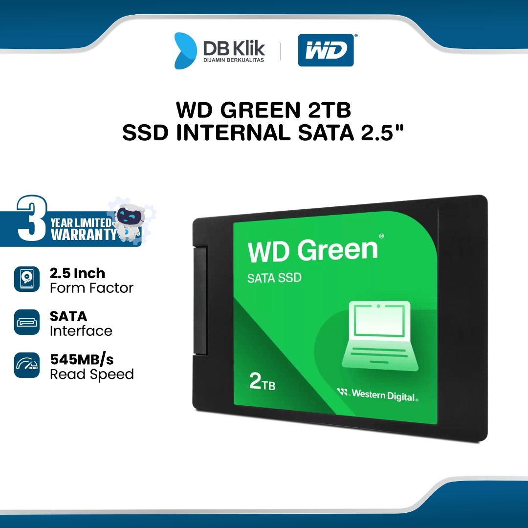 WD Green 2TB SSD Internal SATA 2.5"