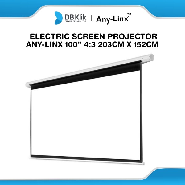 Screen Projector Any-Linx 100" 4:3 203cm x 152cm Electric Screen