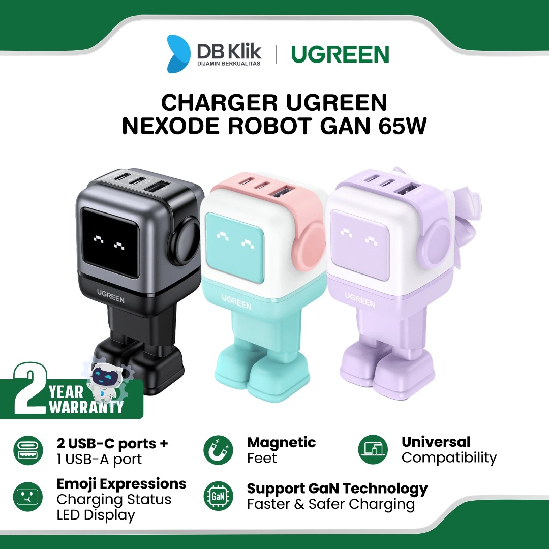 Charger UGreen Nexode Robot Gan 65W Fast Charging