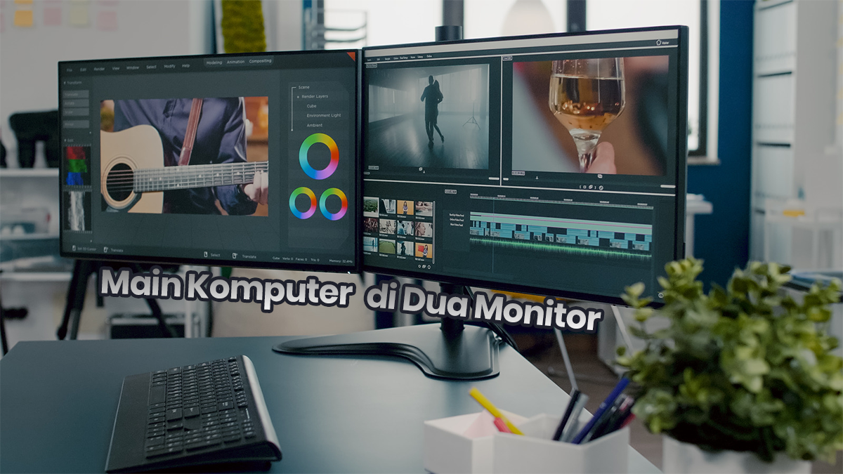 Cara terbaik melakukan pengaturan multi-monitor menggunakan port display kartu grafis PC.