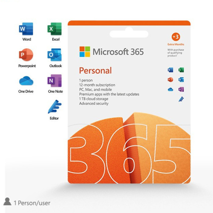 Jual Microsoft Office 365 Personal Posa Ca (1 Person) - Microsoft 365 ...