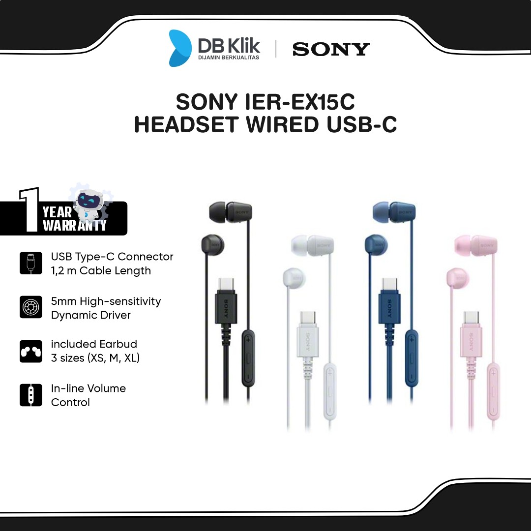 SONY IER-EX15C Headset Wired USB-C