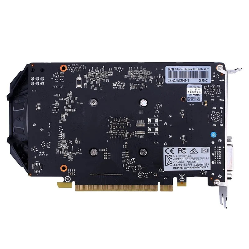 VGA Card Colorful GeForce GTX 1050 Ti 4G-V GDDR5 DVI HDMI DP - GTX1050