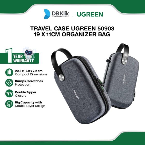 Travel Case UGreen 19 x 11cm Grey - Organizer Bag (50903)