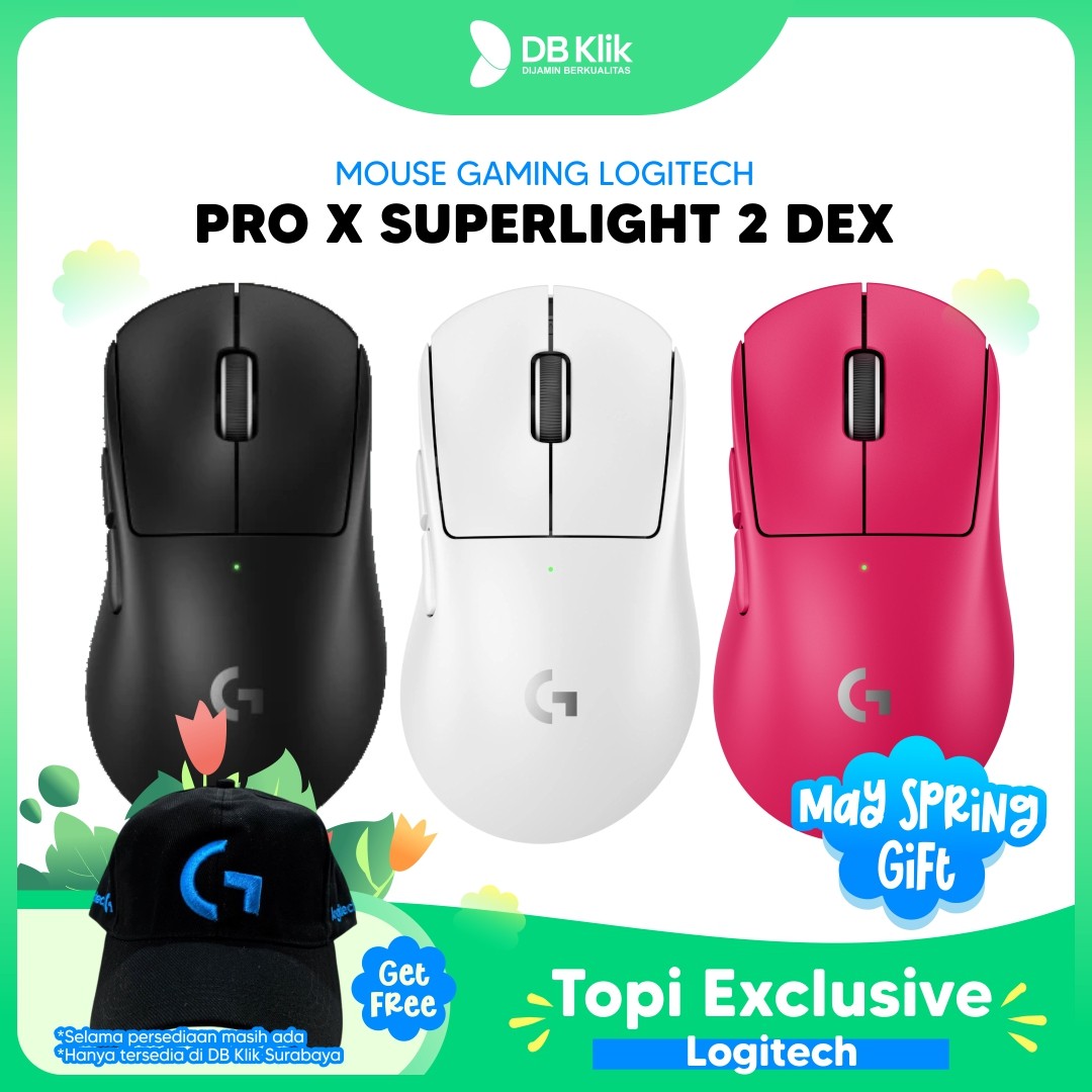 Mouse Gaming Logitech PRO X Superlight 2 Dex Lightspeed Wireless 60g DPI 32k Sensor Hero 2