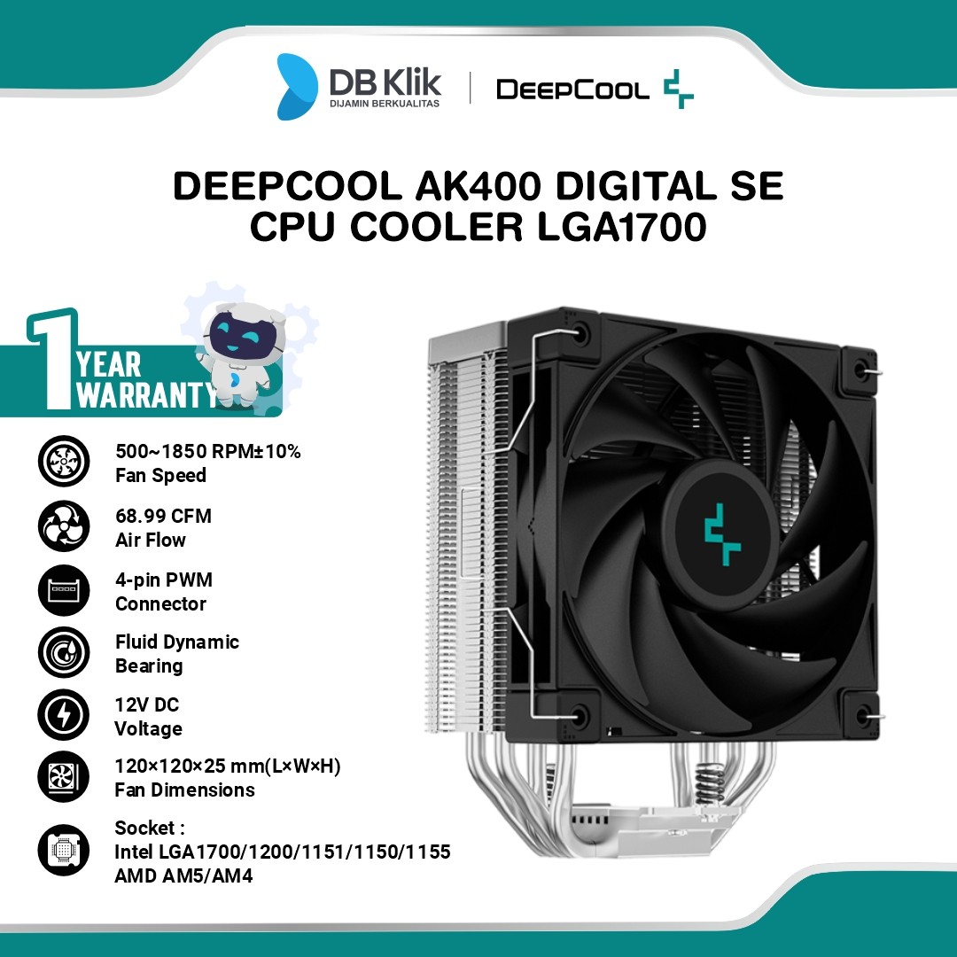 CPU Cooler DeepCool AK400 Digital SE