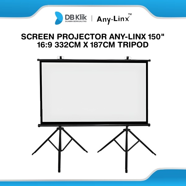 Screen Projector Any-Linx 150" 16:9 332cm x 187cm Tripod