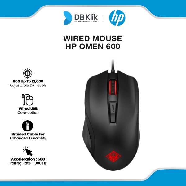 HP OMEN 600 Mouse Wired 12000DPI