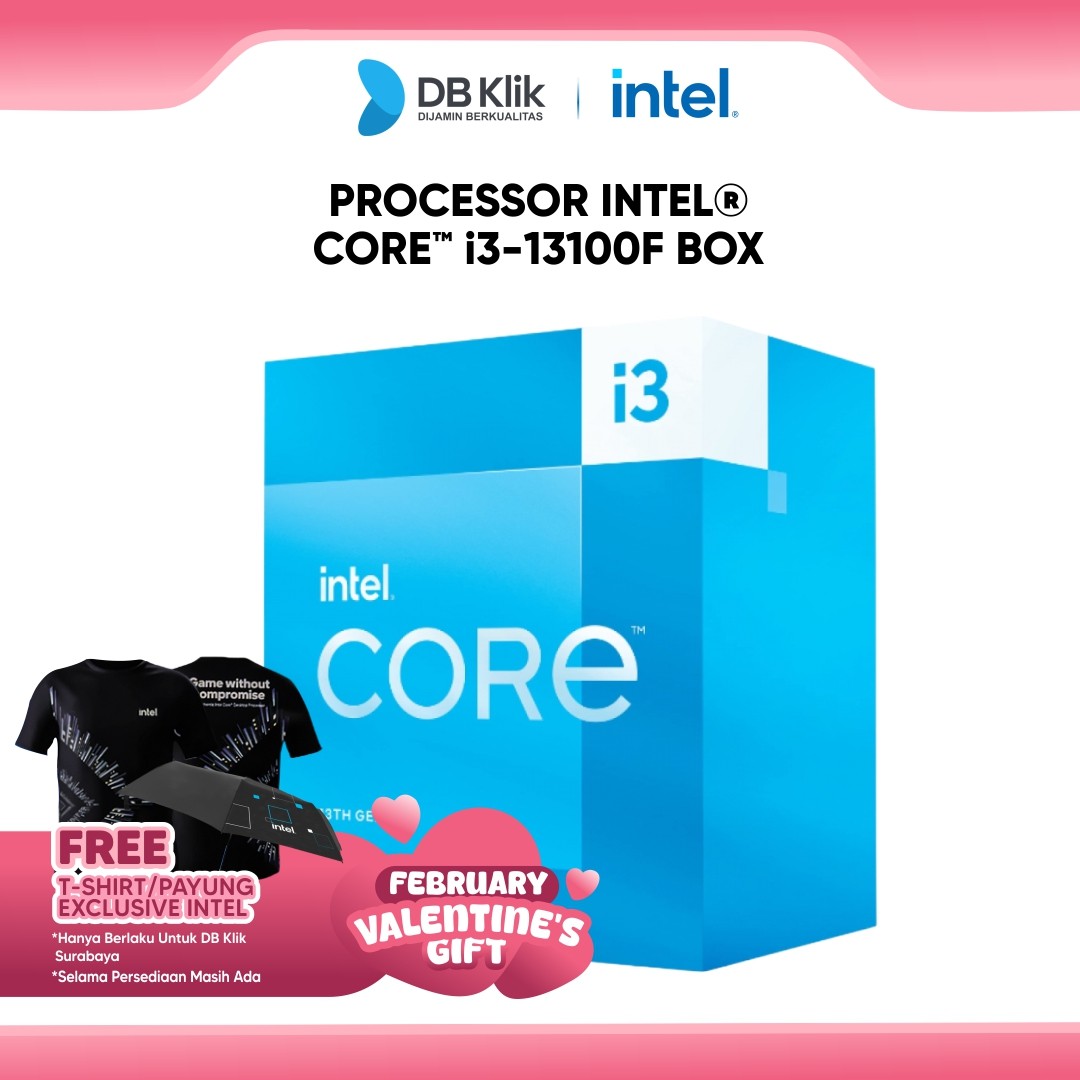 Processor INTEL Core i3-13100F Box 4.5GHz LGA1700- Intel I3 13100F Box