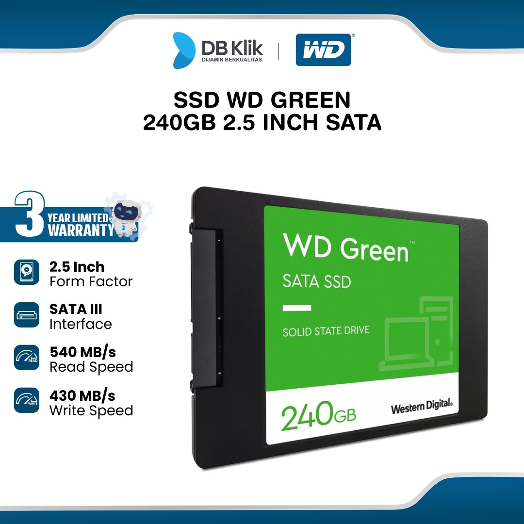 SSD WD GREEN 240GB 2.5 Inch SATA