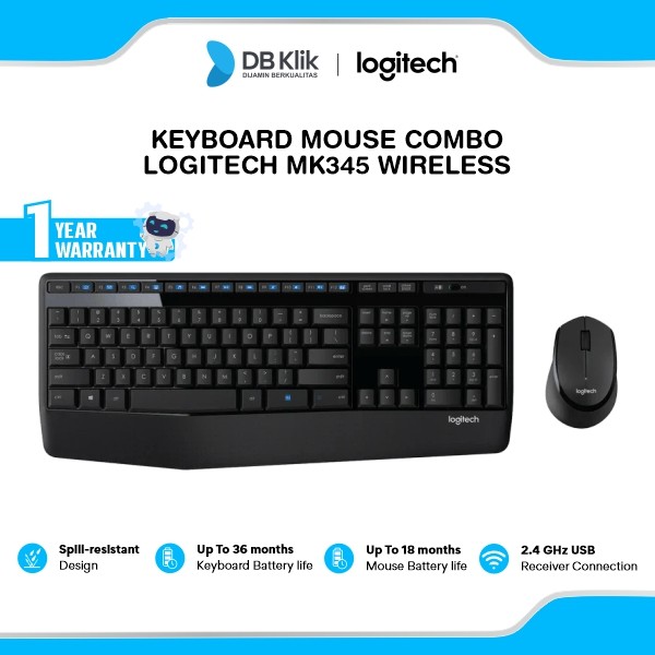 Logitech MK345 Wireless Keyboard Mouse