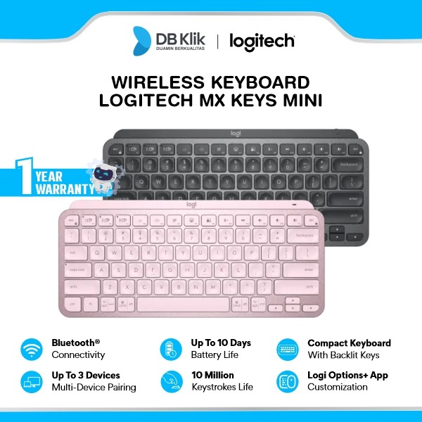 Keyboard Logitech MX Keys MINI Bluetooth & Wireless - MX Keys Mini