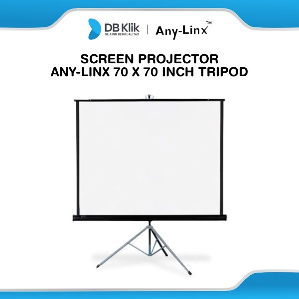 Screen Projector Any-Linx 70 x 70 inch Tripod - Layar Proyektor 70"
