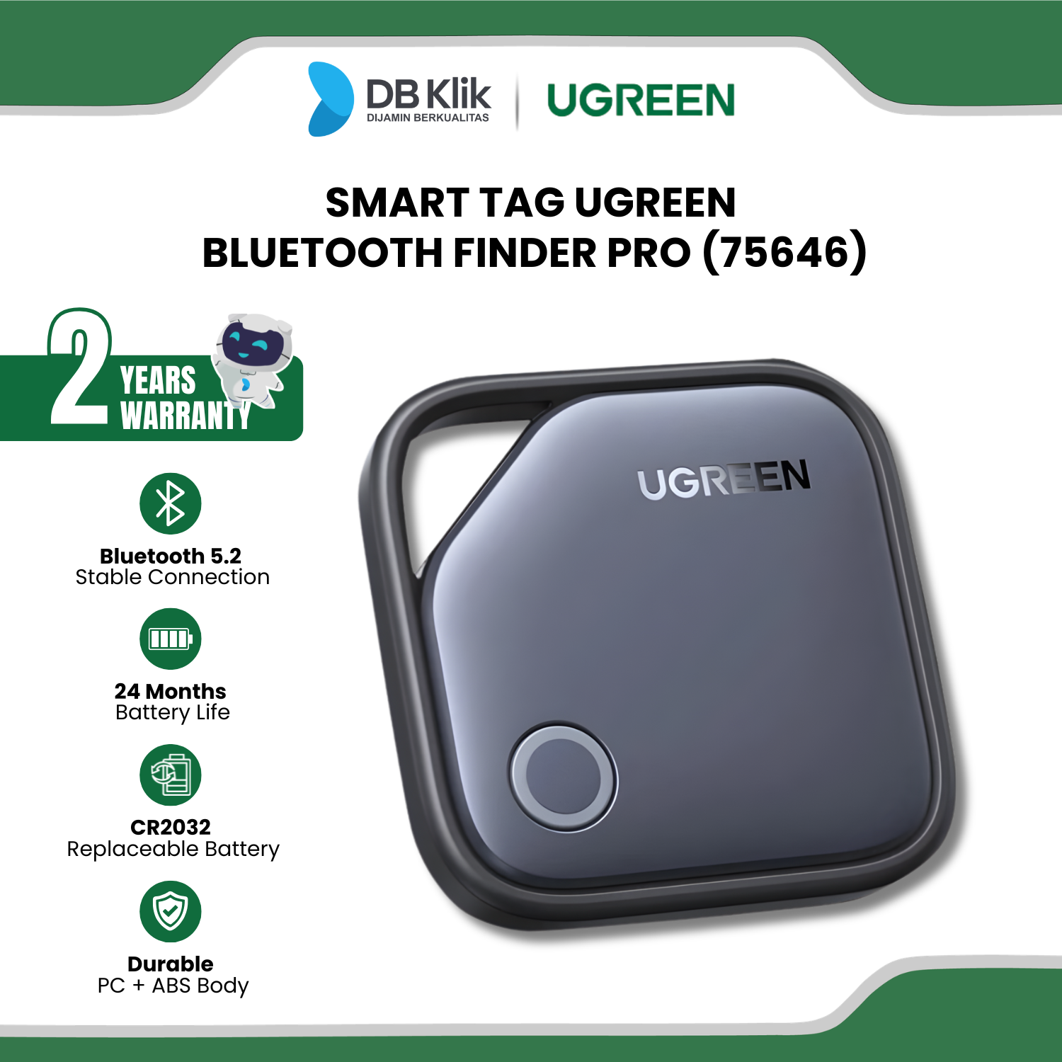 Smart Tag UGreen Bluetooth Finder Pro (75646)