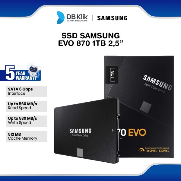 SSD Samsung EVO 870 1TB 2.5 Inch SATA
