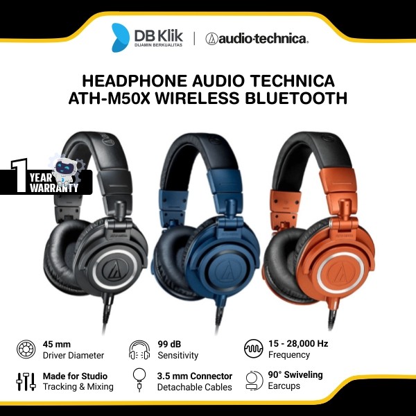 Headphone Audio Technica M50X BT2 Wireless Bluetooth - ATH-M50x