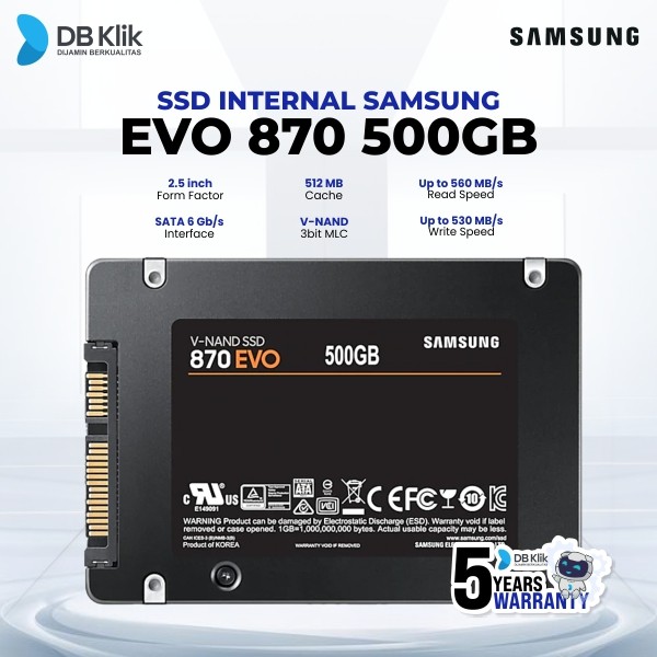 SSD Samsung EVO 870 500GB 2.5 Inch SATA