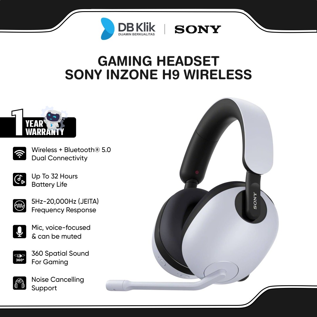 Gaming Headset SONY INZONE H9 Wireless Bluetooth ANC - Headphone