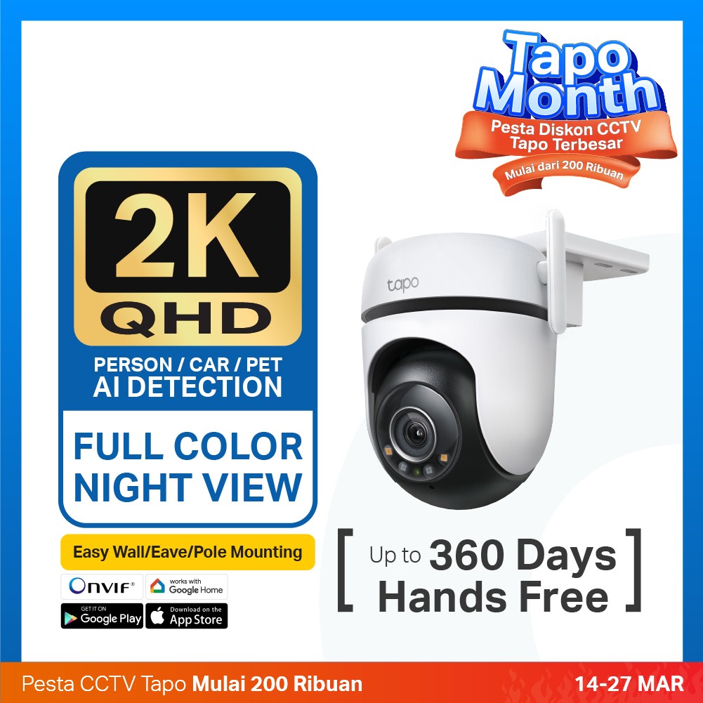 Security Wi-Fi Camera TP-Link Tapo C520WS Outdoor Cctv 2K IP66