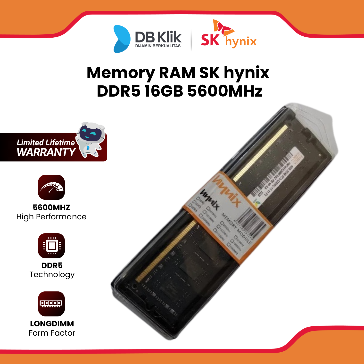 Memory RAM SK hynix DDR5 16GB 5600MHz