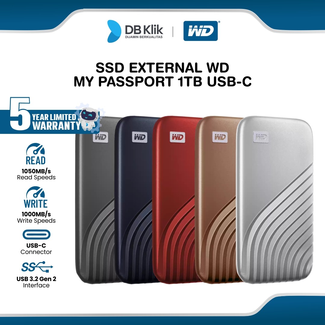 SSD External WD My Passport 1TB USB-C