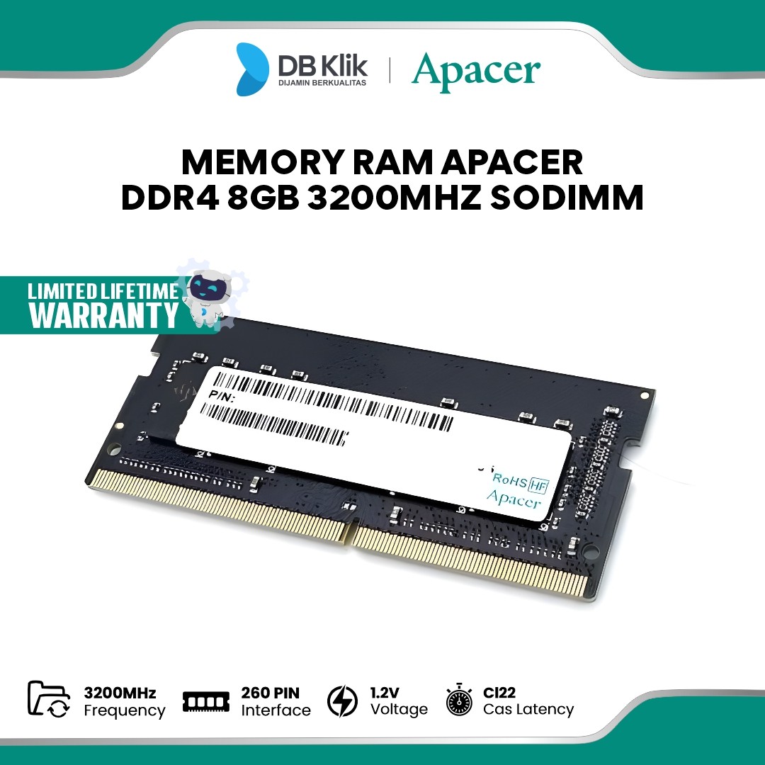 Memory RAM APACER DDR4 8GB 3200MHz SODIMM