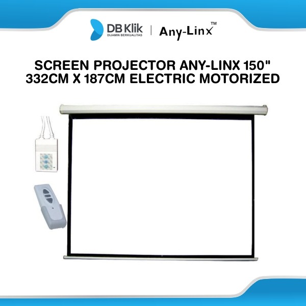 Screen Projector Any-Linx 150" 16:9 332cm x 187cm Electric Screen Motorized