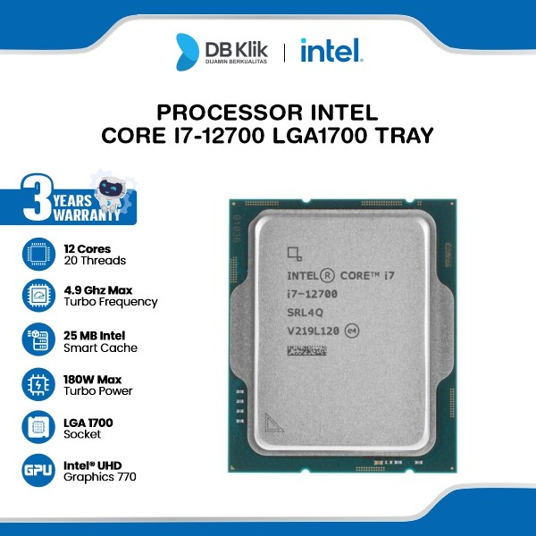 Processor INTEL Core i7-12700 LGA1700 Tray
