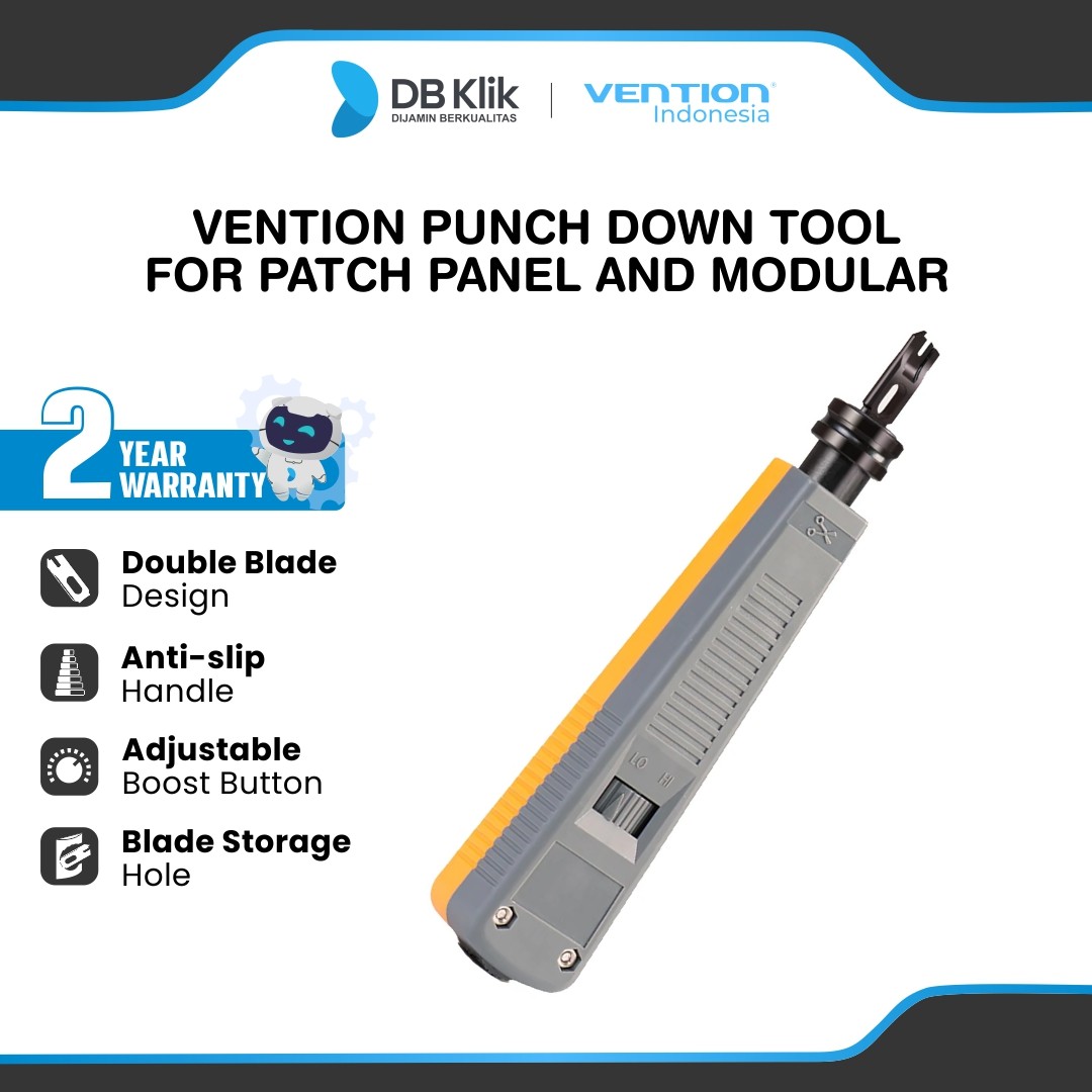 Vention Punch Down Impact Tool for Patch Panel and Modular - Punch Down Impact Tool Gray KECH0