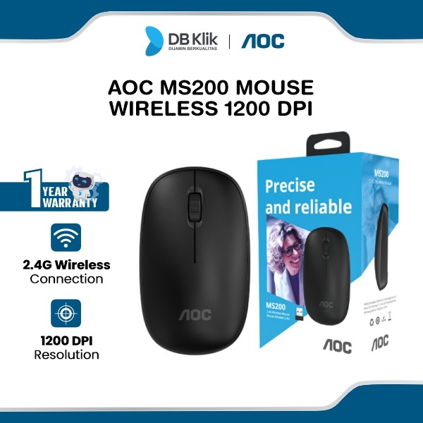AOC MS200 Mouse Wireless 1200 DPI