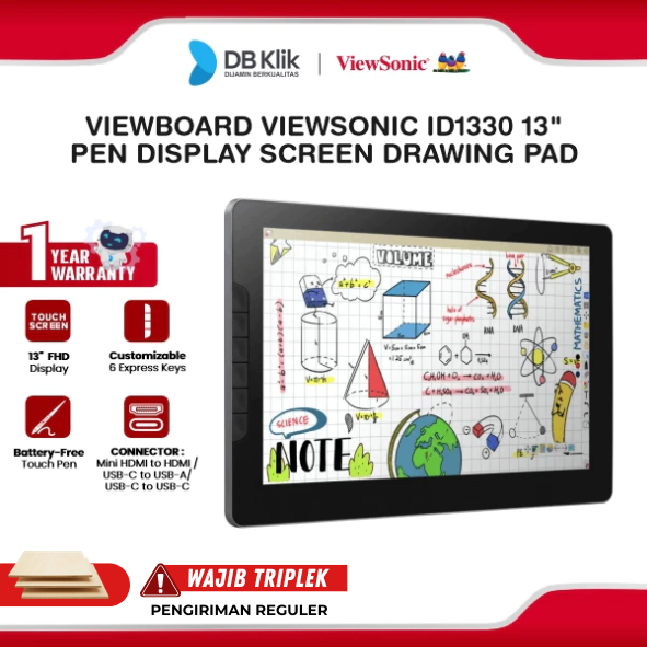 ViewBoard ViewSonic ID1330 13" Pen display Screen Drawing Pad
