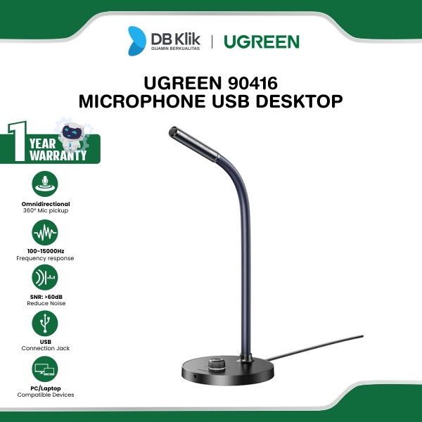 Microphone UGreen USB Desktop Omnidirectional (90416)
